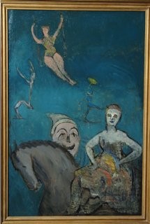 Circus Performance oil by Milton Avery
